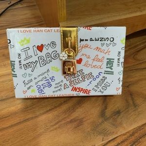 Graphic print crossbody bag